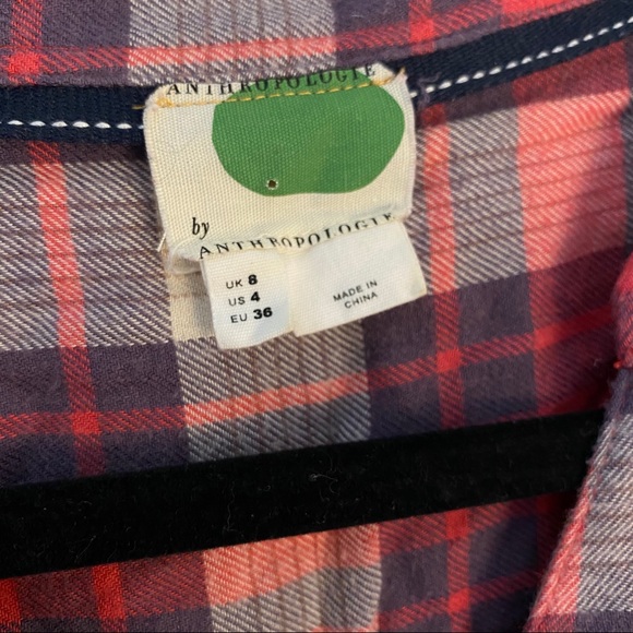Anthropologie Super Soft Plaid Button Down - Picture 6 of 9